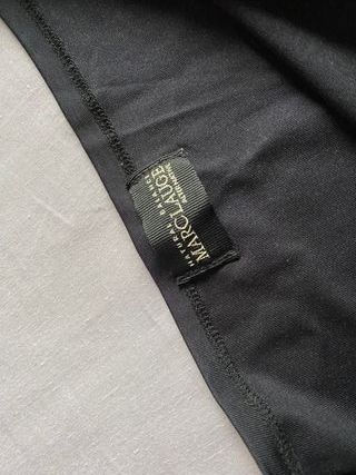 Top Negro Vintage Elástico Talla M Mujer