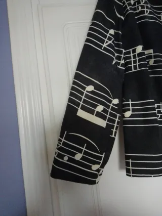 Chaqueta vaquera notas musicales