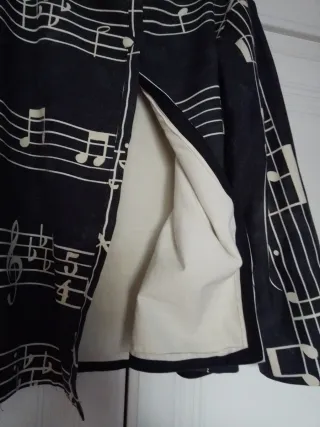 Chaqueta vaquera notas musicales