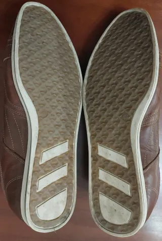 Sapato casual pele castanho tam. 43