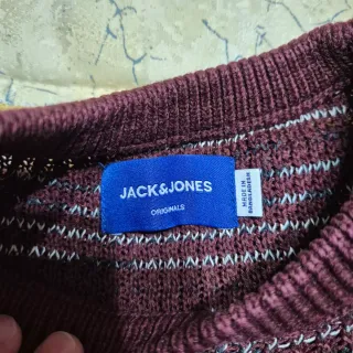 Jersey Jack&Jones Rojo y Plateado