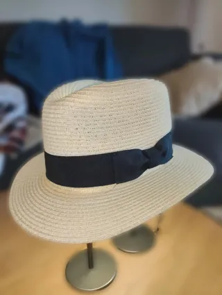 Panama hat High end quality white black small size