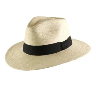 Panama hat High end quality white black small size