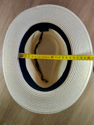 Panama hat High end quality white black small size