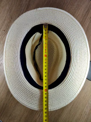 Panama hat High end quality white black small size