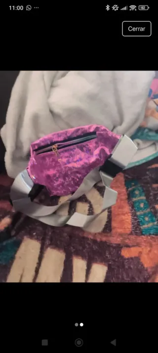 Riñonera mujer brillante