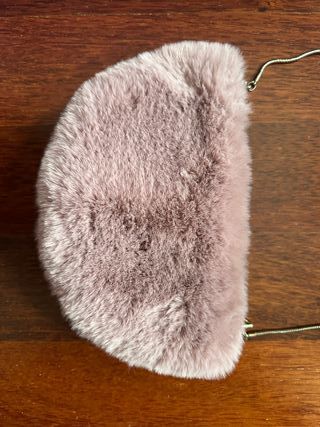 Bolso Zara Bandolera Rosa Pelo Faux Fur