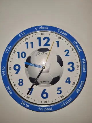Reloj de Pared Fútbol Infantil