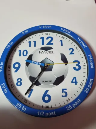 Reloj de Pared Fútbol Infantil