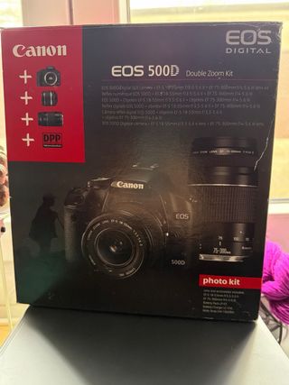 Kit Cámara Canon EOS 500D Negra + Tamron 75-300