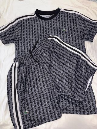 Conjunto Lacoste Negro y Blanco