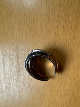 Anillo Mujer Brillo Circonita Cúbica Plateado