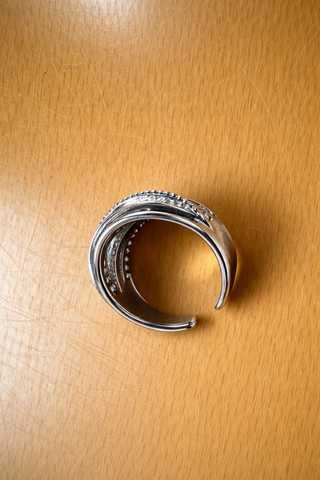 Anillo Mujer Brillo Circonita Cúbica Plateado