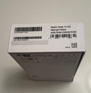 Xiaomi Redmi Note 14 5G 256GB Midnight Black nuevo