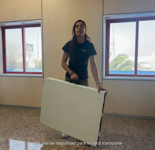 Mesa Plegable Resina Reforzada Blanca 150cm