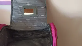 Neceser grande Tempo rosa y gris