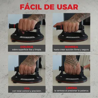 Ventosas para azulejos o cristal con Maletín