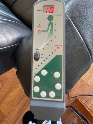 Sillón Relax Masaje Cuero Sintético Negro