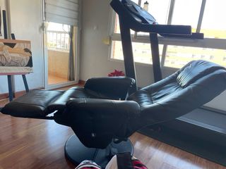 Sillón Relax Masaje Cuero Sintético Negro