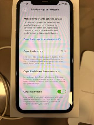 iPhone 11 128GB Blanco con Caja y Cable