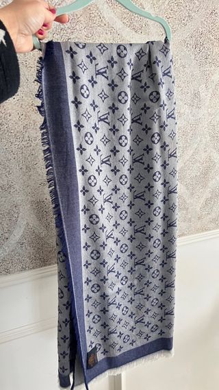 Stola Vuitton lana e seta blu