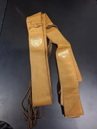 Antiguo Kesa Budista Zen Dorado