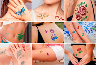 Tatuajes Temporales Purpurina Brilli Brilli Huelva