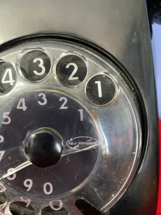 Telefono vintage bachelite nero