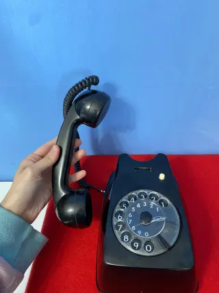 Telefono vintage bachelite nero
