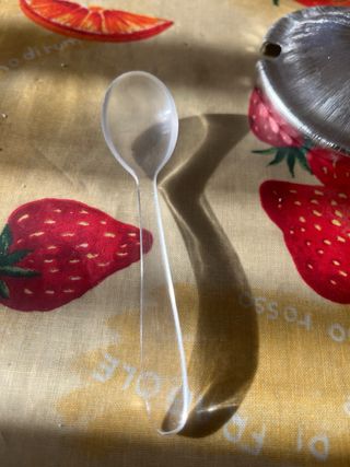 Porta formaggio in vetro e alluminio spazzolato