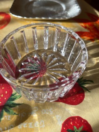 Porta formaggio in vetro e alluminio spazzolato