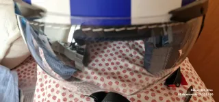 Casco Moto Sparco Blanco y Azul