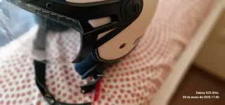 Casco Moto Sparco Blanco y Azul