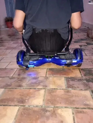 Hoverboard Azul con Asiento