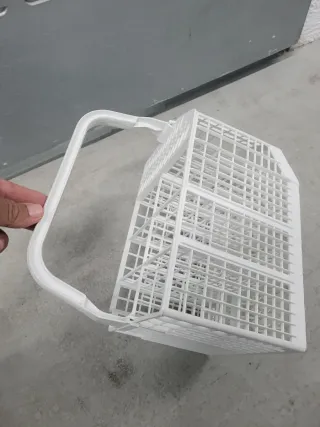 Cesto cubiertos lavavajillas blanco