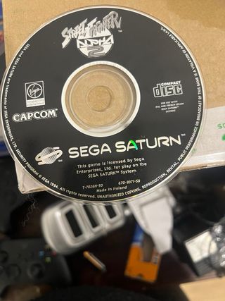 Sega Saturn Negra + Mando + Memoria