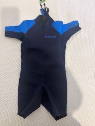 Traje Neopreno Niño Olaian Azul 4 años.