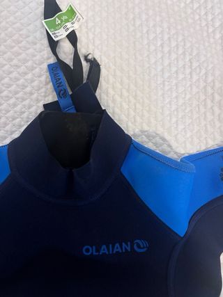 Traje Neopreno Niño Olaian Azul 4 años.