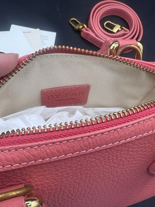 Bolso By Far piel rosa