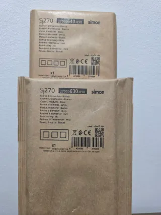 SIMON 270. BLANCO Y NEGRO MATE.