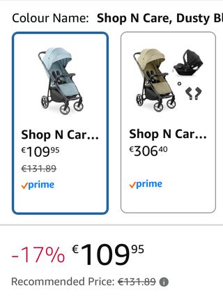 Silla de paseo Hauck Shop N Care