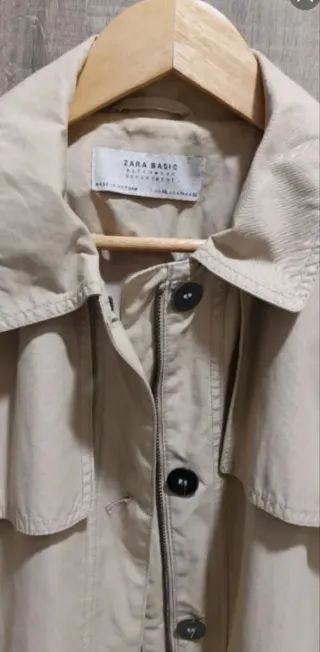 Gabardina Zara Beige Talla XL