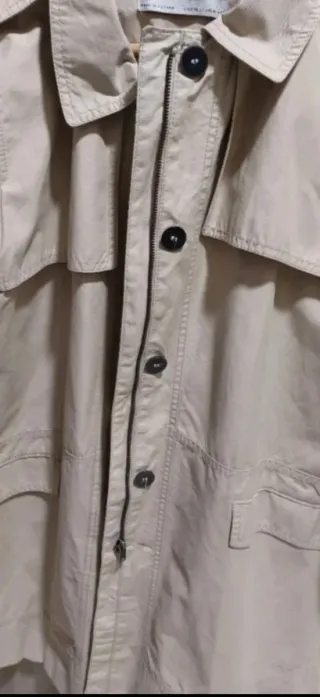 Gabardina Zara Beige Talla XL