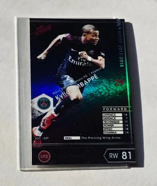 Carta Kylian Mbappé. WCCF 2017-18 RW 81.