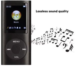 Reproductor MP3 HiFi Aluminio LCD Azul