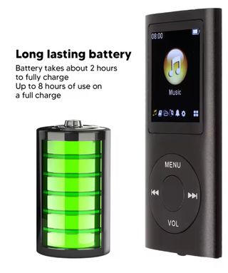 Reproductor MP3 HiFi Aluminio LCD Azul