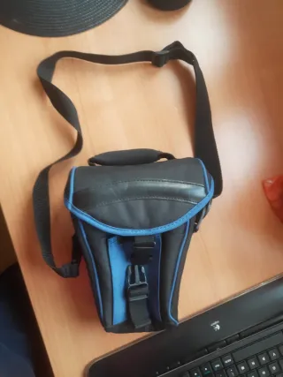 Funda Cámara Nikon D5100 Negra y Azul