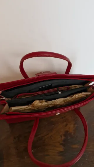 Borsa Chicca Borse pelle rossa Made in Italy