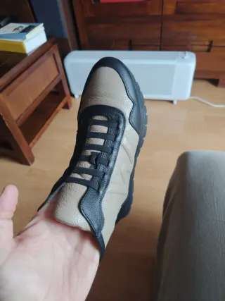 Botines Wonders Beige y Negro Talla 37