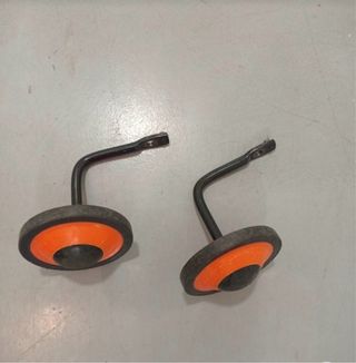 Ruedines Bici 14 Decathlon Naranja/Negro